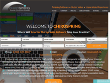 Tablet Screenshot of chirospring.com